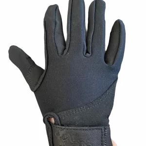 BELLE & BOW Children's Stretch Fit Gloves - Black