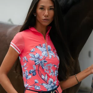 NOVELLA The Malibu Short Sleeve Shirt - Coral Floral