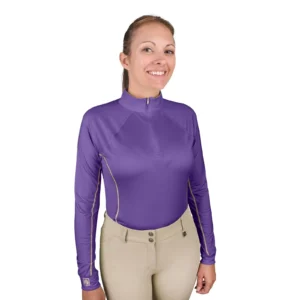 ROMFH Ladies Cool Purple Long Sleeve Sun Shirt
